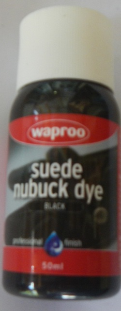 Waproo Suede and Nubuck Dye 50ml Black Waproo Waproo Suede Dye Waproo Nubuck Dye Waproo Suede and Nubuck Dye
